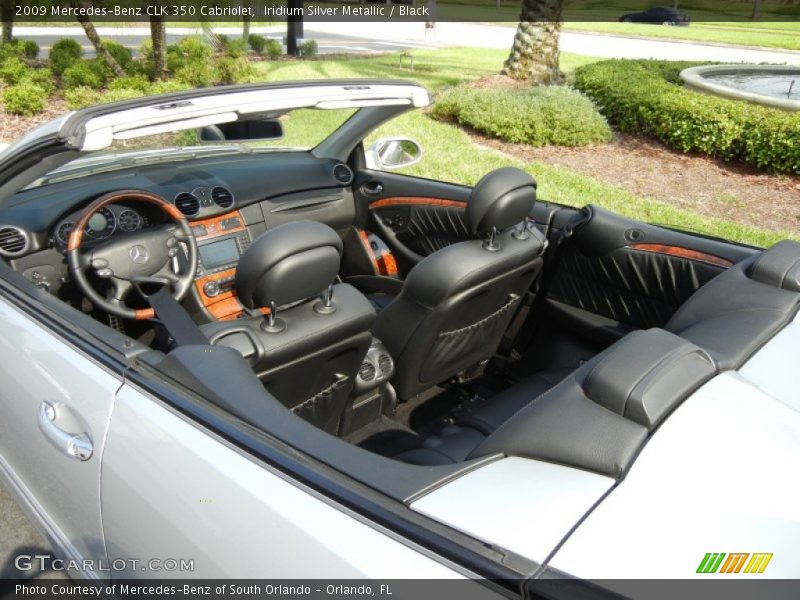 Iridium Silver Metallic / Black 2009 Mercedes-Benz CLK 350 Cabriolet