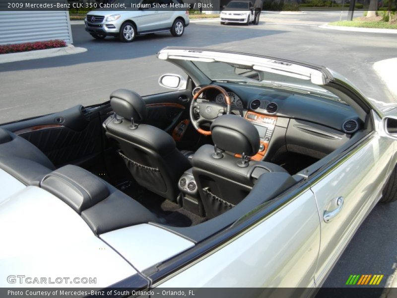 Iridium Silver Metallic / Black 2009 Mercedes-Benz CLK 350 Cabriolet