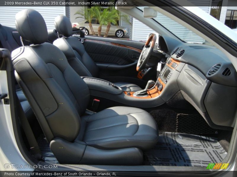 Iridium Silver Metallic / Black 2009 Mercedes-Benz CLK 350 Cabriolet