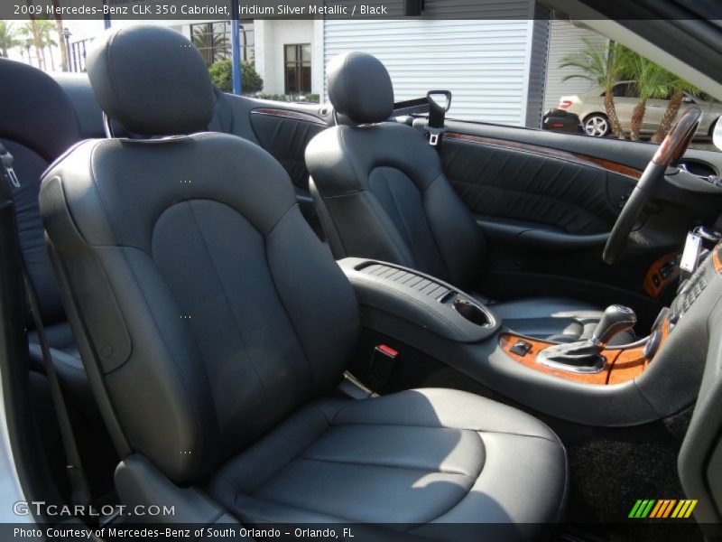 Iridium Silver Metallic / Black 2009 Mercedes-Benz CLK 350 Cabriolet