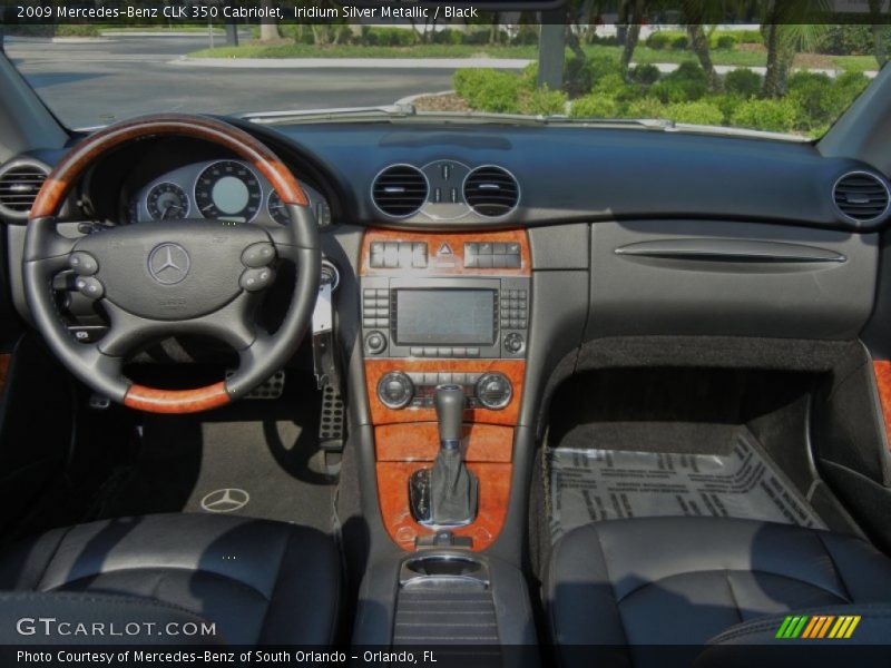 Iridium Silver Metallic / Black 2009 Mercedes-Benz CLK 350 Cabriolet