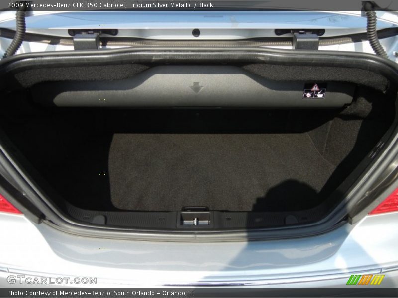 Iridium Silver Metallic / Black 2009 Mercedes-Benz CLK 350 Cabriolet