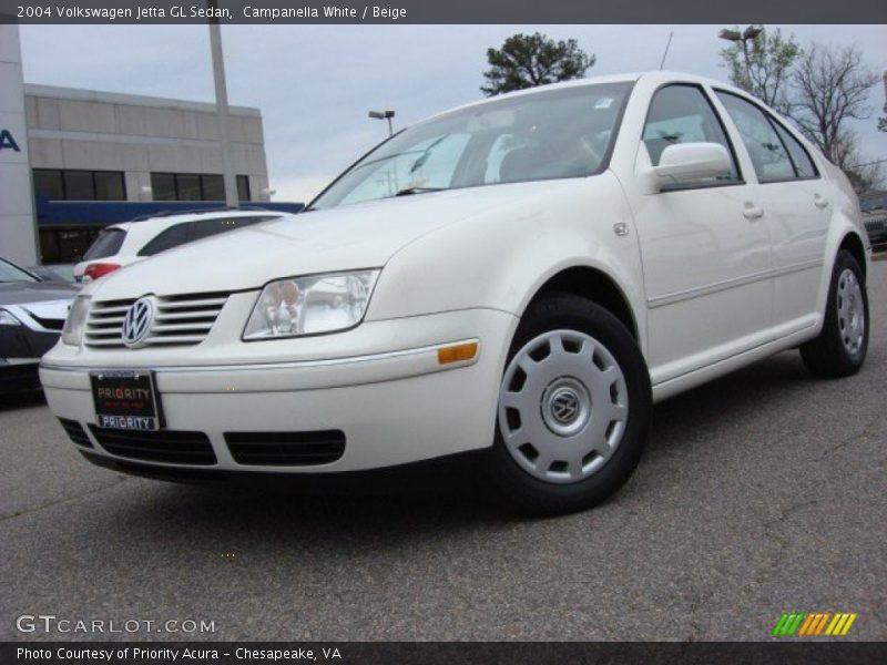 Campanella White / Beige 2004 Volkswagen Jetta GL Sedan