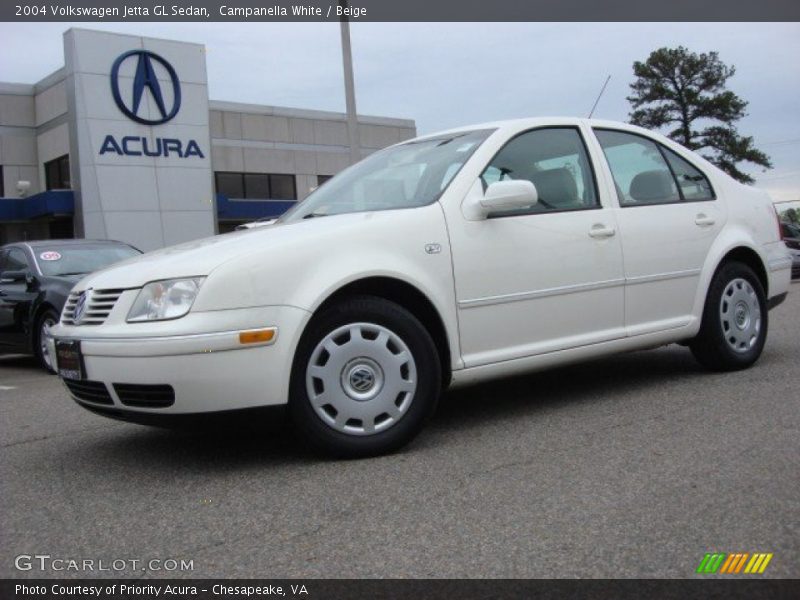 Campanella White / Beige 2004 Volkswagen Jetta GL Sedan