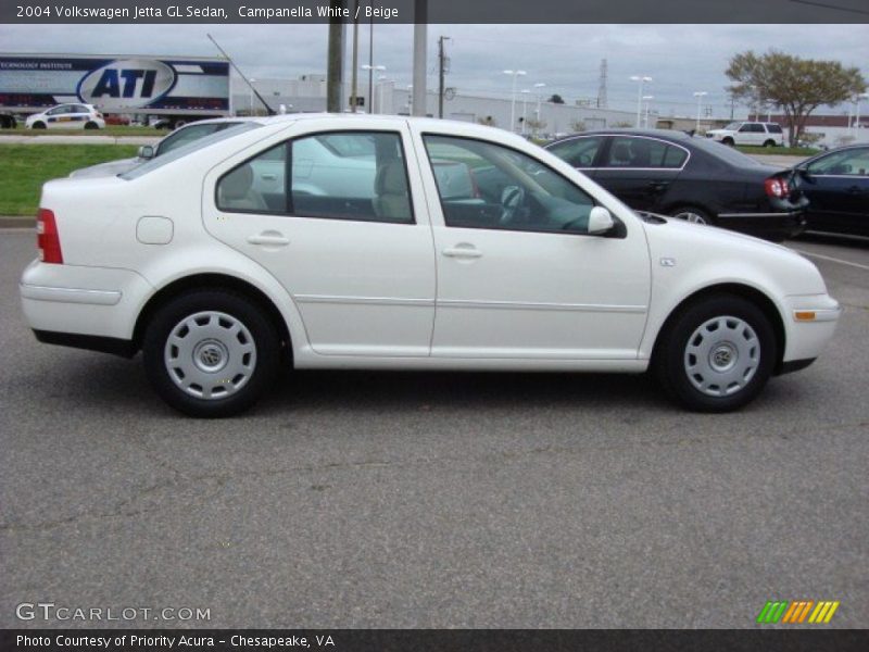 Campanella White / Beige 2004 Volkswagen Jetta GL Sedan