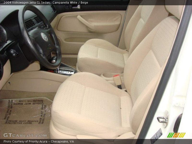 Campanella White / Beige 2004 Volkswagen Jetta GL Sedan