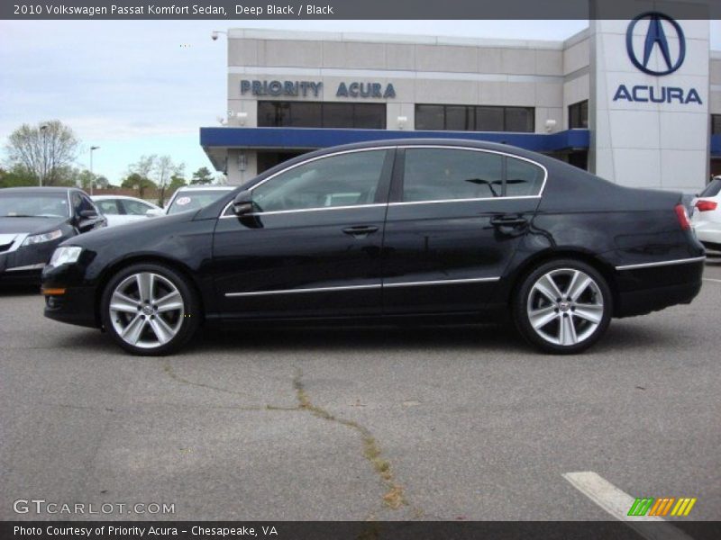 Deep Black / Black 2010 Volkswagen Passat Komfort Sedan