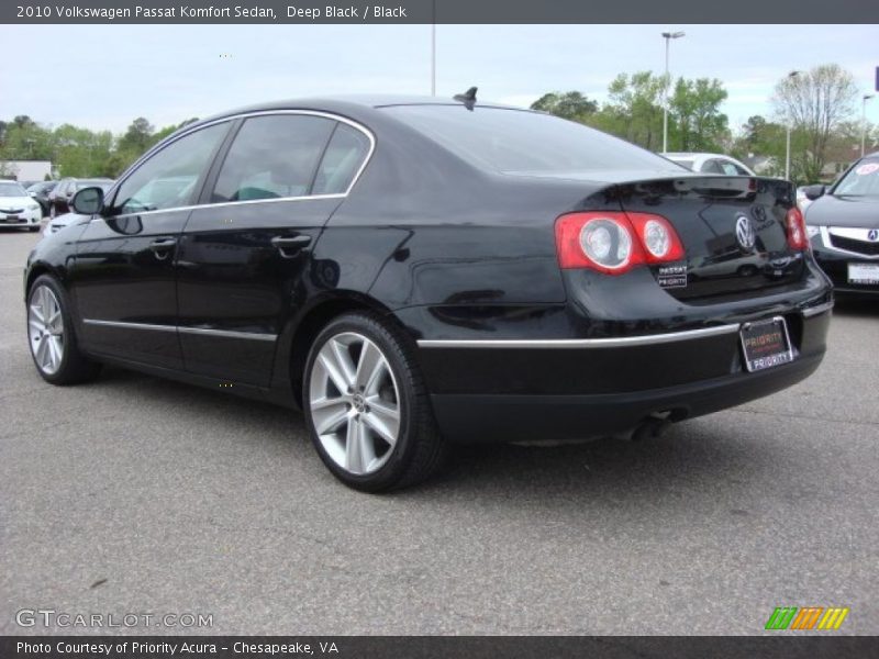 Deep Black / Black 2010 Volkswagen Passat Komfort Sedan