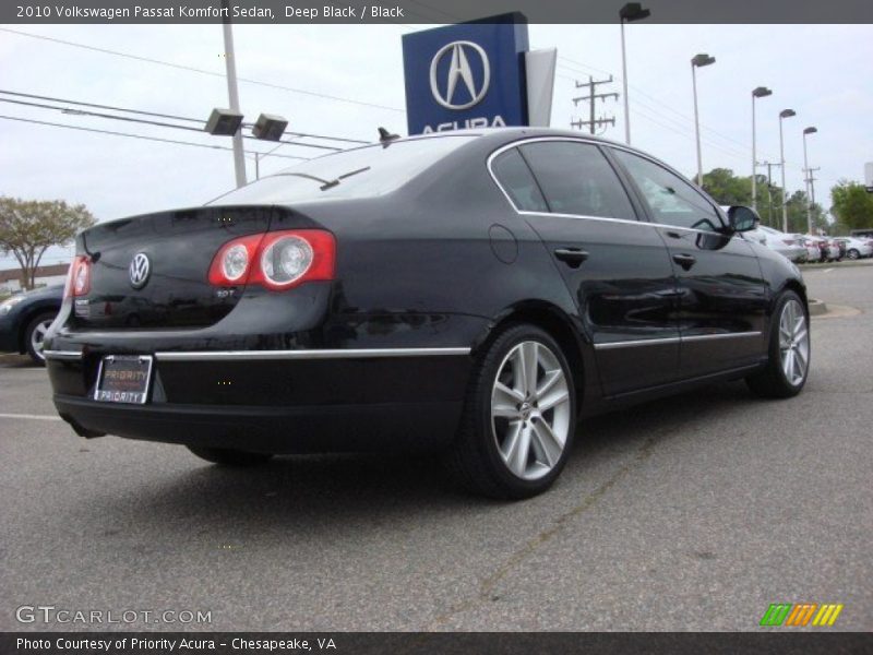 Deep Black / Black 2010 Volkswagen Passat Komfort Sedan