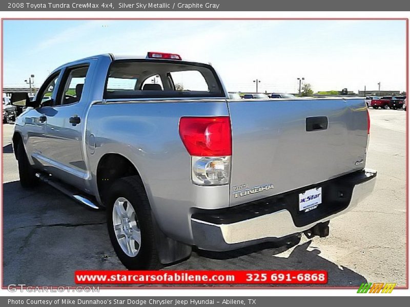 Silver Sky Metallic / Graphite Gray 2008 Toyota Tundra CrewMax 4x4