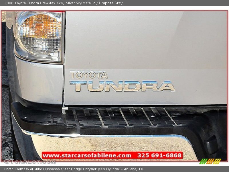 Silver Sky Metallic / Graphite Gray 2008 Toyota Tundra CrewMax 4x4