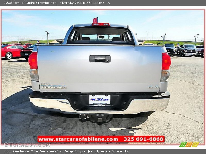 Silver Sky Metallic / Graphite Gray 2008 Toyota Tundra CrewMax 4x4