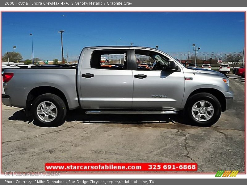 Silver Sky Metallic / Graphite Gray 2008 Toyota Tundra CrewMax 4x4