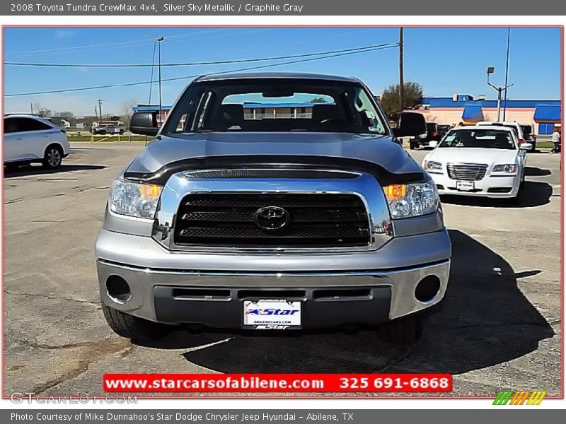 Silver Sky Metallic / Graphite Gray 2008 Toyota Tundra CrewMax 4x4