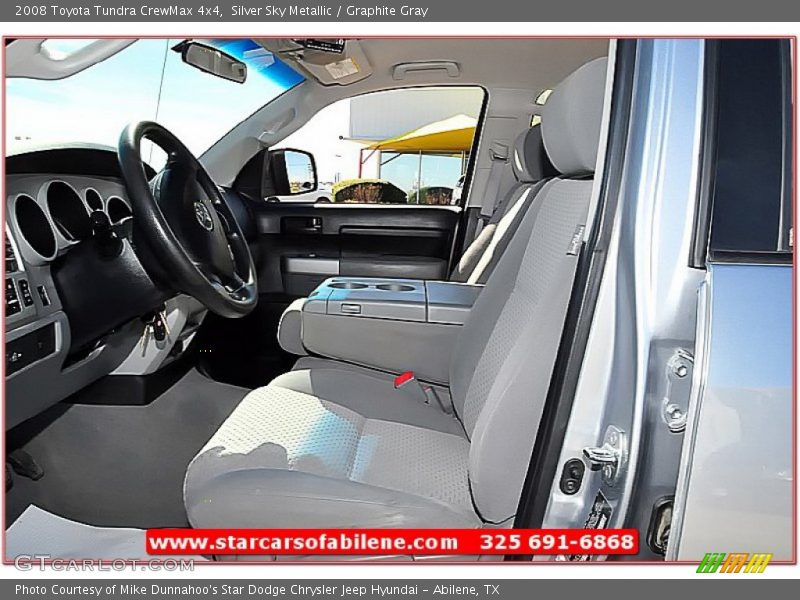 Silver Sky Metallic / Graphite Gray 2008 Toyota Tundra CrewMax 4x4