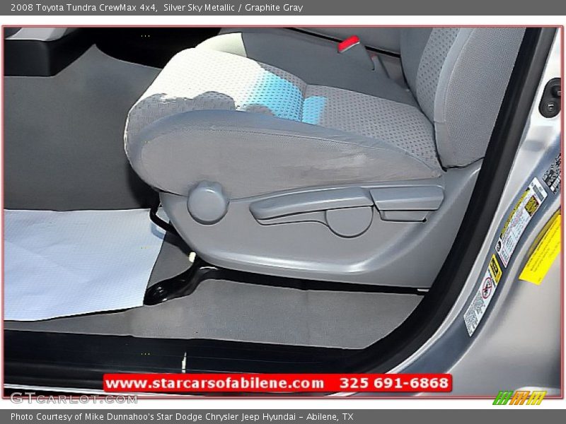 Silver Sky Metallic / Graphite Gray 2008 Toyota Tundra CrewMax 4x4