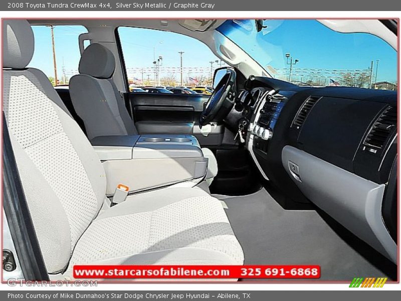 Silver Sky Metallic / Graphite Gray 2008 Toyota Tundra CrewMax 4x4