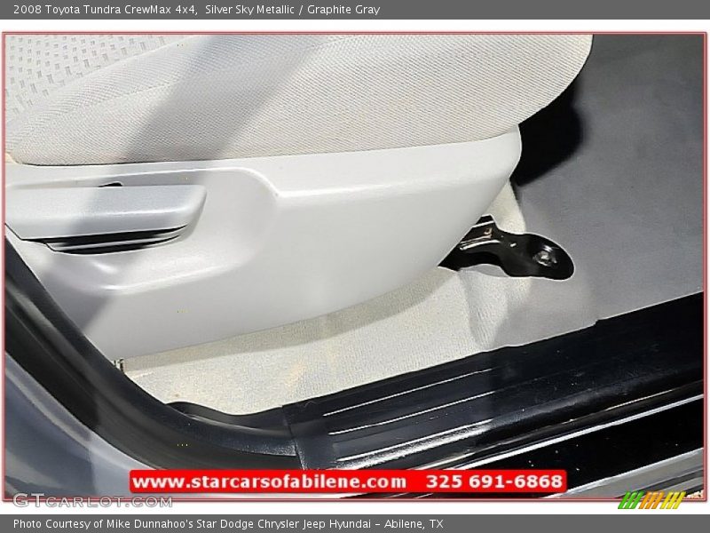 Silver Sky Metallic / Graphite Gray 2008 Toyota Tundra CrewMax 4x4