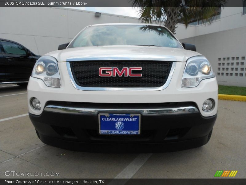 Summit White / Ebony 2009 GMC Acadia SLE