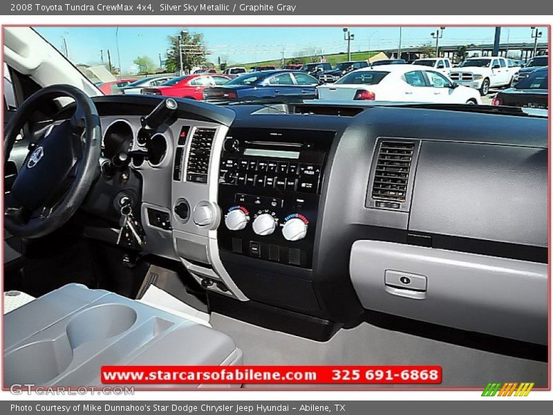 Silver Sky Metallic / Graphite Gray 2008 Toyota Tundra CrewMax 4x4