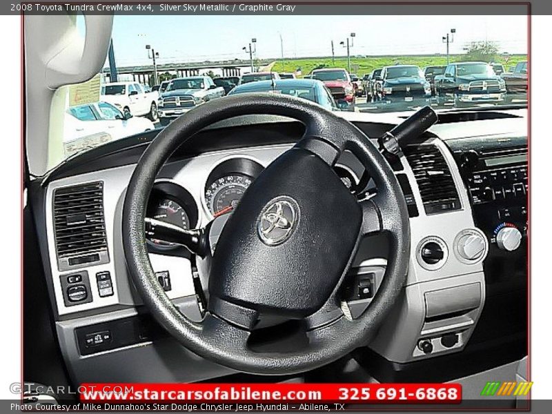 Silver Sky Metallic / Graphite Gray 2008 Toyota Tundra CrewMax 4x4