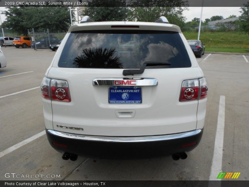 Summit White / Ebony 2009 GMC Acadia SLE