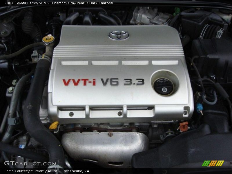 Phantom Gray Pearl / Dark Charcoal 2004 Toyota Camry SE V6