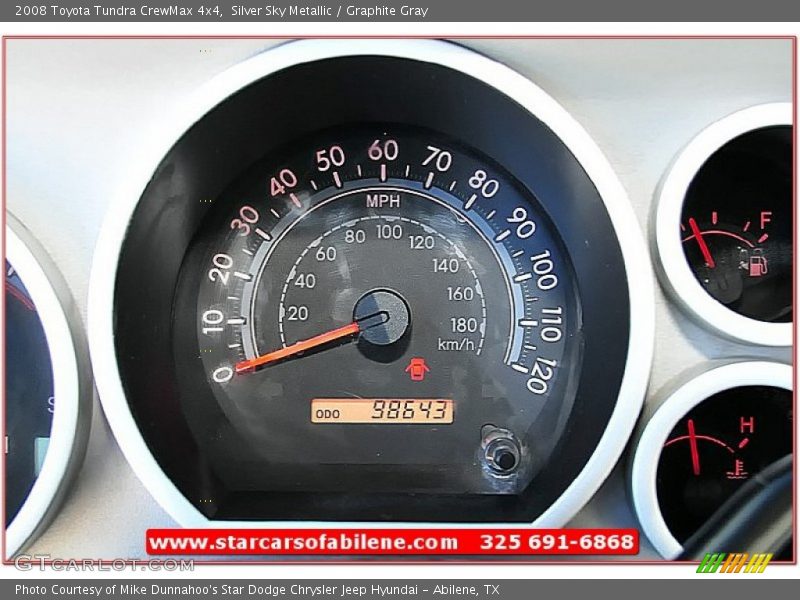 Silver Sky Metallic / Graphite Gray 2008 Toyota Tundra CrewMax 4x4