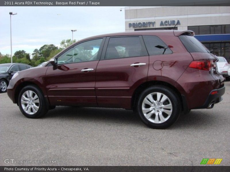 Basque Red Pearl / Taupe 2011 Acura RDX Technology