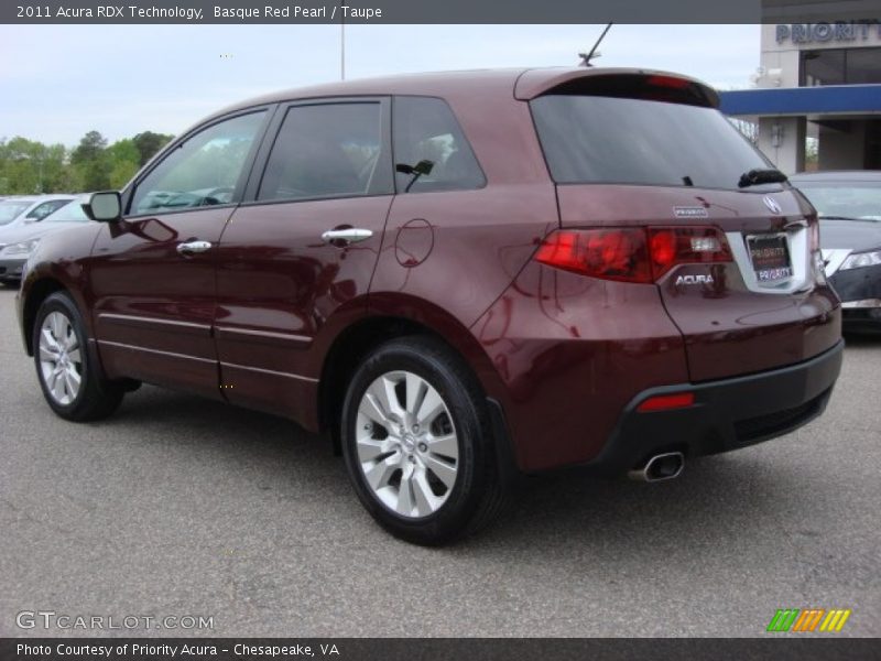 Basque Red Pearl / Taupe 2011 Acura RDX Technology