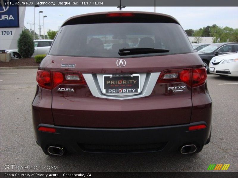 Basque Red Pearl / Taupe 2011 Acura RDX Technology