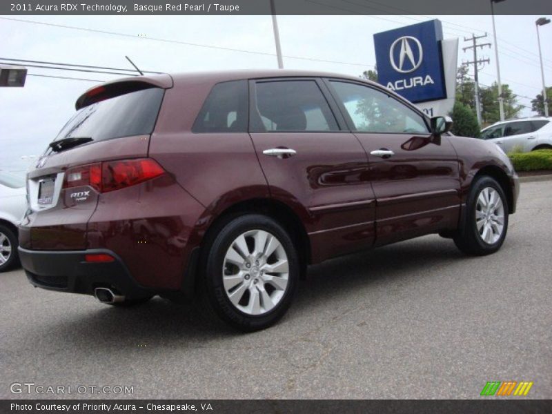 Basque Red Pearl / Taupe 2011 Acura RDX Technology