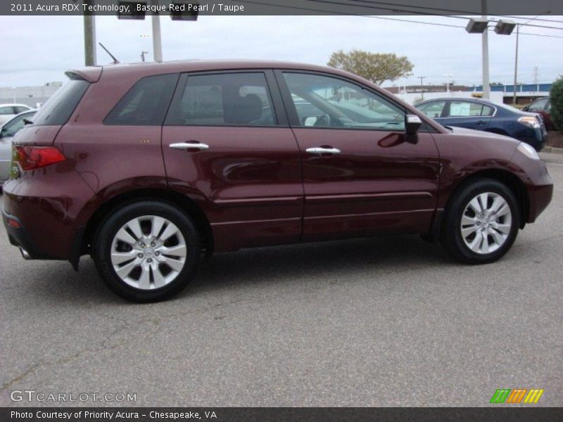 Basque Red Pearl / Taupe 2011 Acura RDX Technology