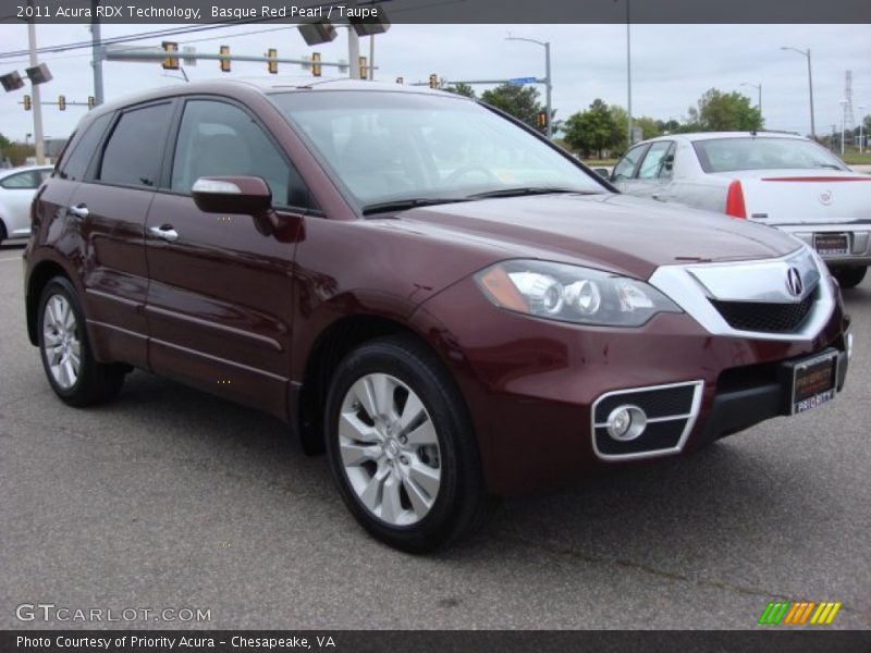Basque Red Pearl / Taupe 2011 Acura RDX Technology
