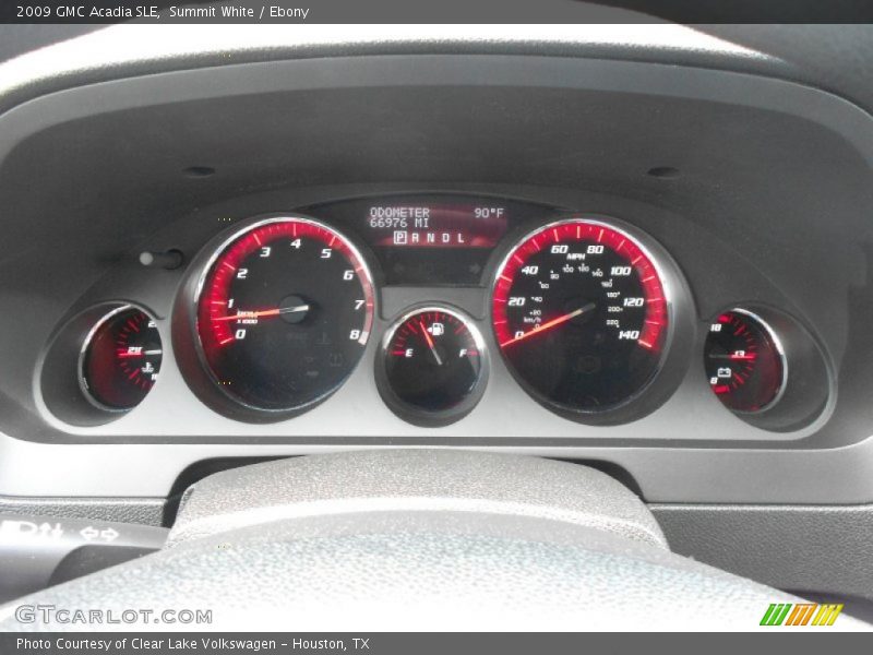 Summit White / Ebony 2009 GMC Acadia SLE