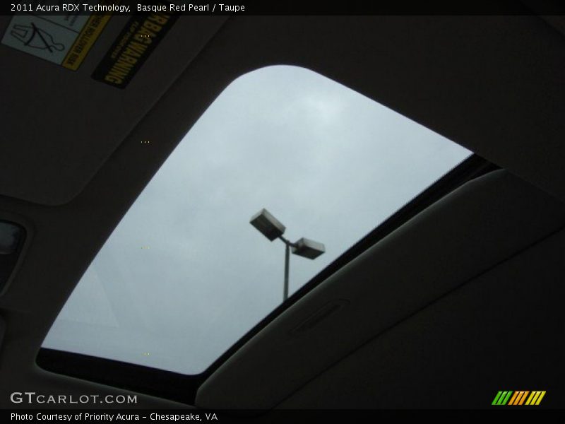 Basque Red Pearl / Taupe 2011 Acura RDX Technology