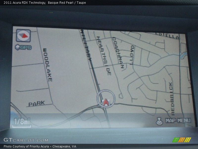 Basque Red Pearl / Taupe 2011 Acura RDX Technology
