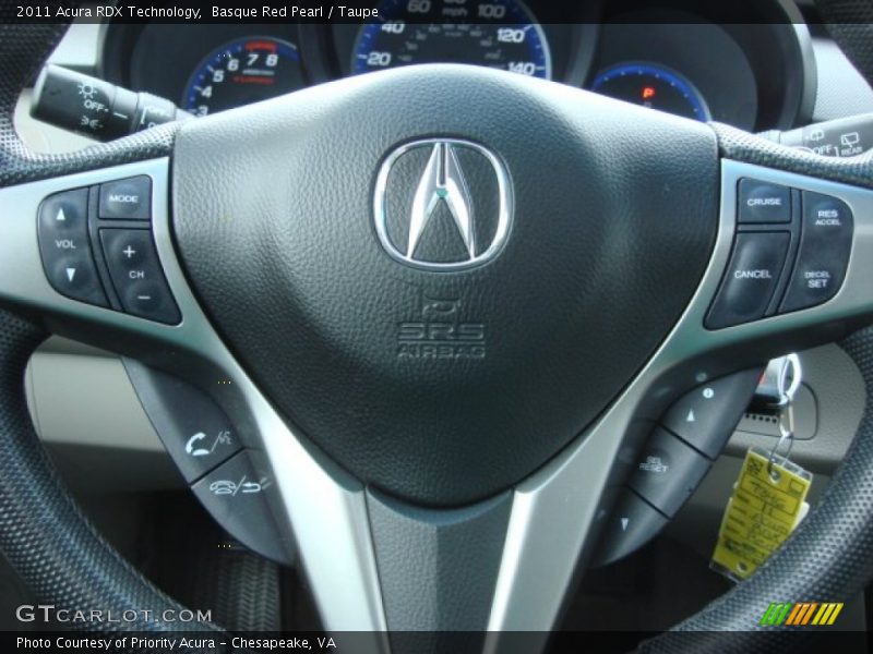 Basque Red Pearl / Taupe 2011 Acura RDX Technology