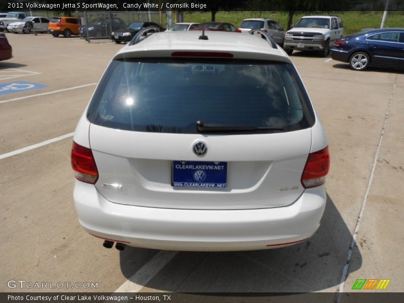 Candy White / Cornsilk Beige 2012 Volkswagen Jetta S SportWagen