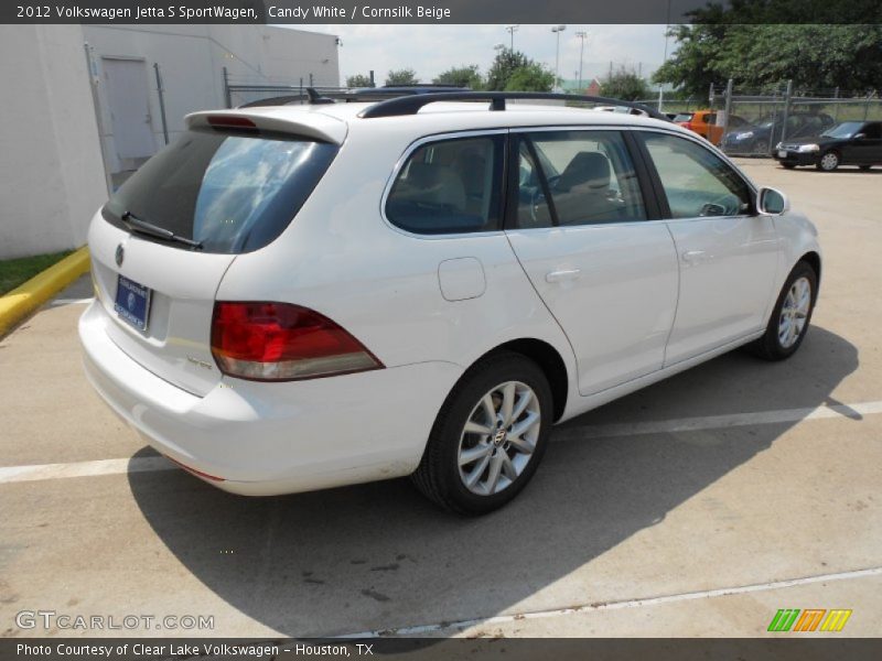 Candy White / Cornsilk Beige 2012 Volkswagen Jetta S SportWagen