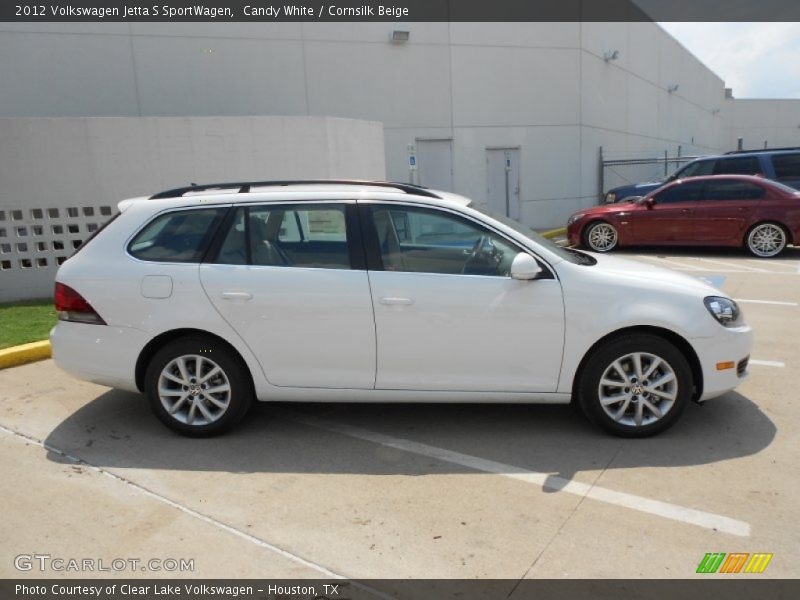 Candy White / Cornsilk Beige 2012 Volkswagen Jetta S SportWagen