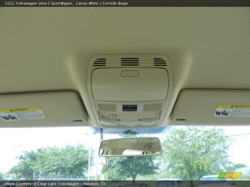 Candy White / Cornsilk Beige 2012 Volkswagen Jetta S SportWagen