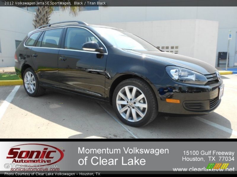 Black / Titan Black 2012 Volkswagen Jetta SE SportWagen