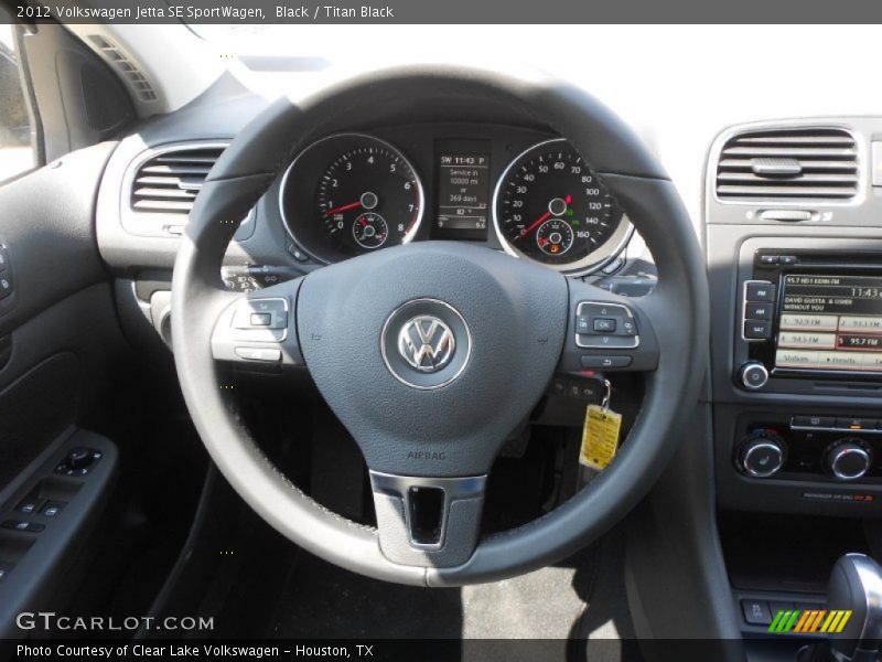 Black / Titan Black 2012 Volkswagen Jetta SE SportWagen