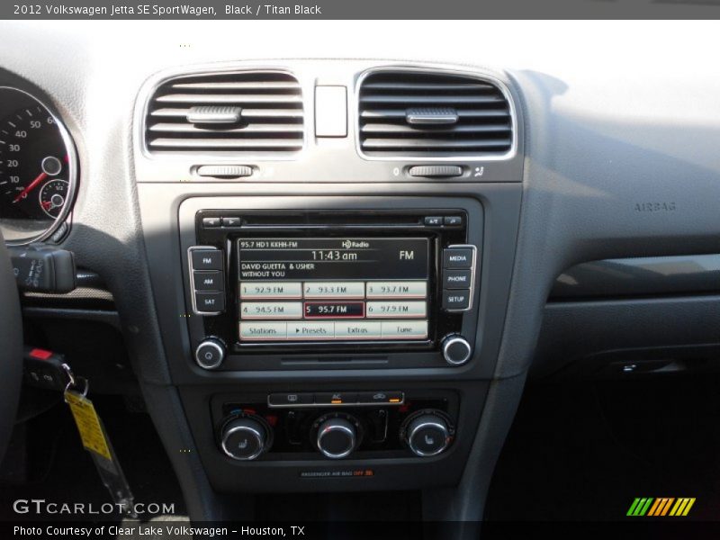 Black / Titan Black 2012 Volkswagen Jetta SE SportWagen