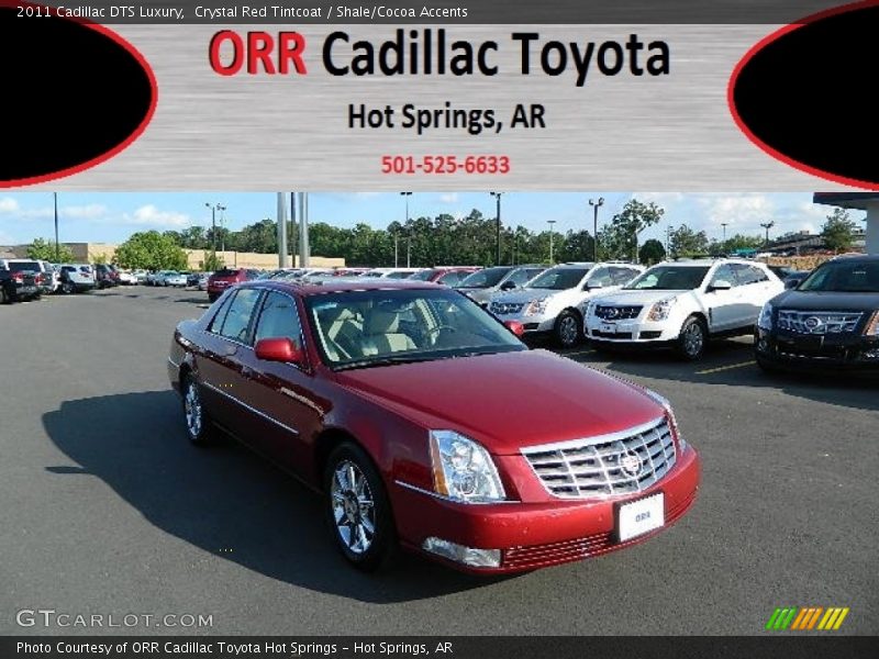Crystal Red Tintcoat / Shale/Cocoa Accents 2011 Cadillac DTS Luxury