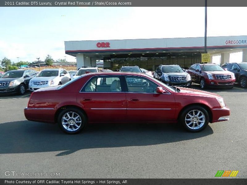 Crystal Red Tintcoat / Shale/Cocoa Accents 2011 Cadillac DTS Luxury
