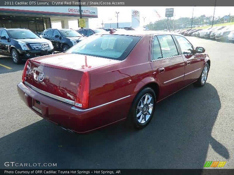 Crystal Red Tintcoat / Shale/Cocoa Accents 2011 Cadillac DTS Luxury