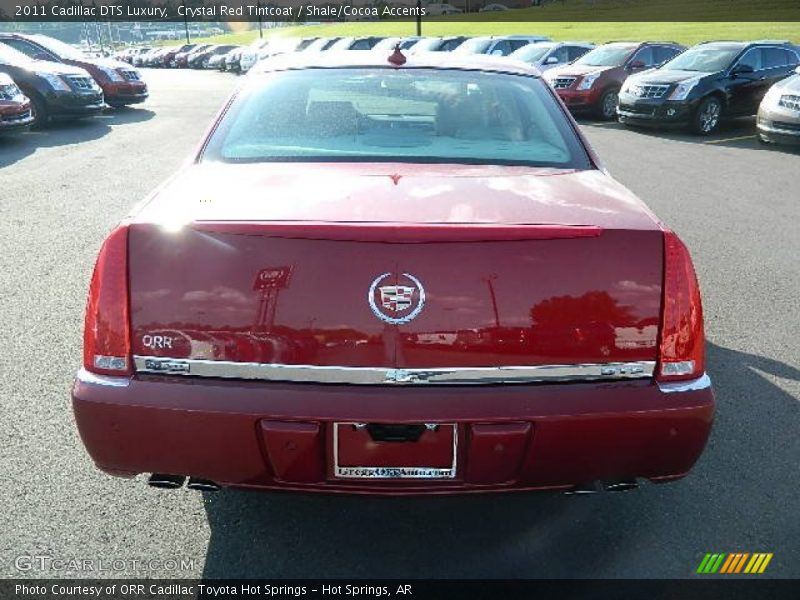 Crystal Red Tintcoat / Shale/Cocoa Accents 2011 Cadillac DTS Luxury