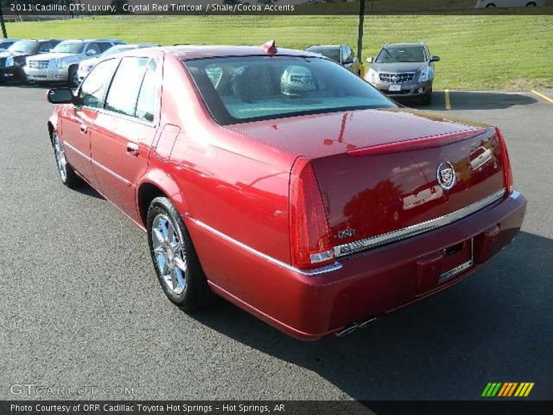 Crystal Red Tintcoat / Shale/Cocoa Accents 2011 Cadillac DTS Luxury